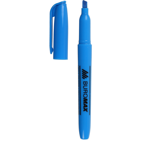 Маркер BUROMAX Jobmax текстовий (BM.8903-02), блакитний